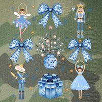 Coquette Blue Bow Nutcracker Xmas Merry Christmas Pajamas Legacy Tie Dye Trucker Hat