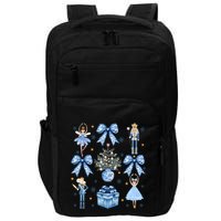 Coquette Blue Bow Nutcracker Xmas Merry Christmas Pajamas Impact Tech Backpack