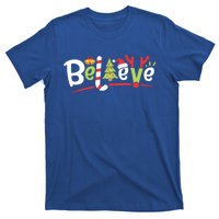 Christmas Believe Boys Girls Santa Hat Xmas Tree Antlers Gift T-Shirt