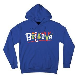 Christmas Believe Boys Girls Santa Hat Xmas Tree Antlers Gift Tall Hoodie