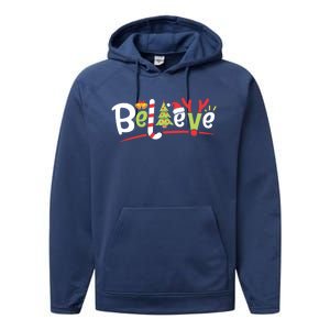 Christmas Believe Boys Girls Santa Hat Xmas Tree Antlers Gift Performance Fleece Hoodie