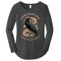 Crows Before Bros Women's Perfect Tri Tunic Long Sleeve Shirt