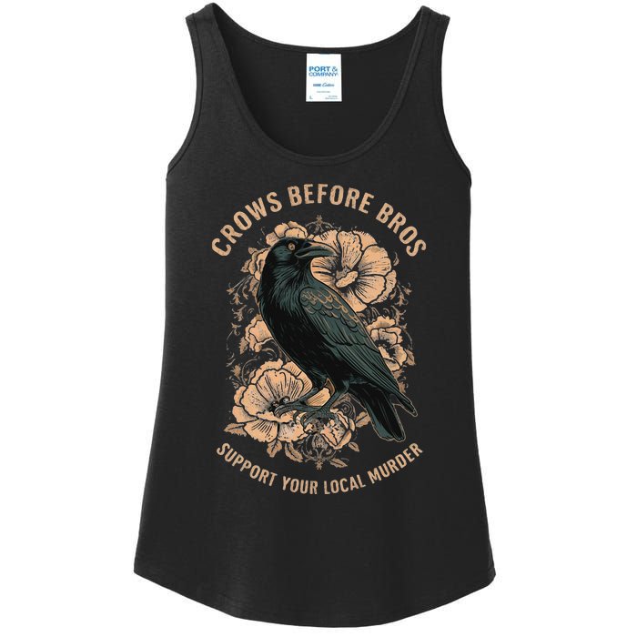 Crows Before Bros Ladies Essential Tank