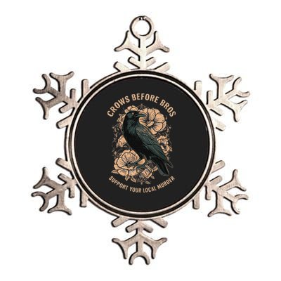 Crows Before Bros Metallic Star Ornament