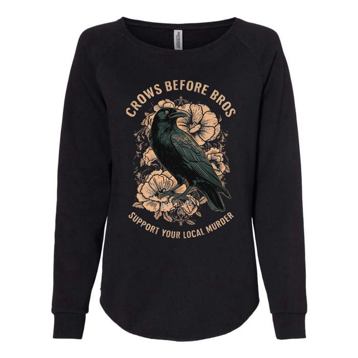 Crows Before Bros Womens California Wash Sweatshirt