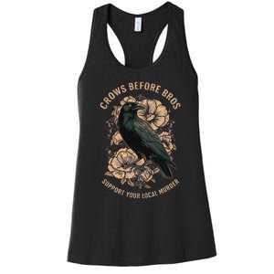 Crows Before Bros Women's Racerback Tank