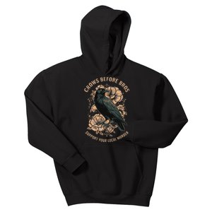 Crows Before Bros Kids Hoodie