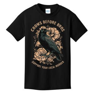 Crows Before Bros Kids T-Shirt