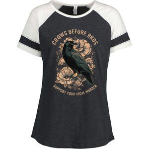 Crows Before Bros Enza Ladies Jersey Colorblock Tee