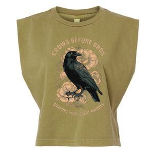 Crows Before Bros Garment-Dyed Women's Muscle Tee