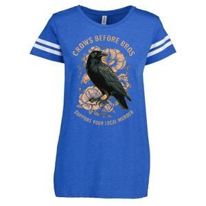 Crows Before Bros Enza Ladies Jersey Football T-Shirt