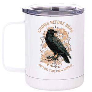 Crows Before Bros 12 oz Stainless Steel Tumbler Cup