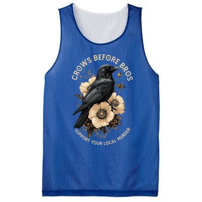 Crows Before Bros Support Your Local Murder Design Mesh Reversible Basketball Jersey Tank