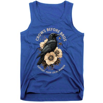 Crows Before Bros Support Your Local Murder Design Tank Top