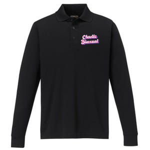 Chaotic Bisexual Bi LGBT Bisexual Pride Performance Long Sleeve Polo