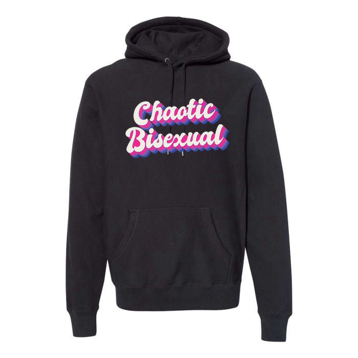 Chaotic Bisexual Bi LGBT Bisexual Pride Premium Hoodie