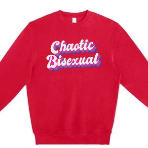 Chaotic Bisexual Bi LGBT Bisexual Pride Premium Crewneck Sweatshirt