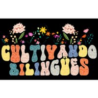 Cultivando Bilingues Best Spanish Teacher Dual Language Crew Bumper Sticker