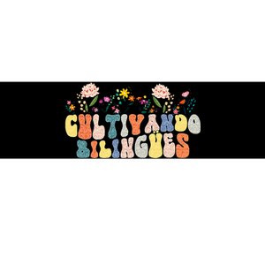 Cultivando Bilingues Best Spanish Teacher Dual Language Crew Bumper Sticker