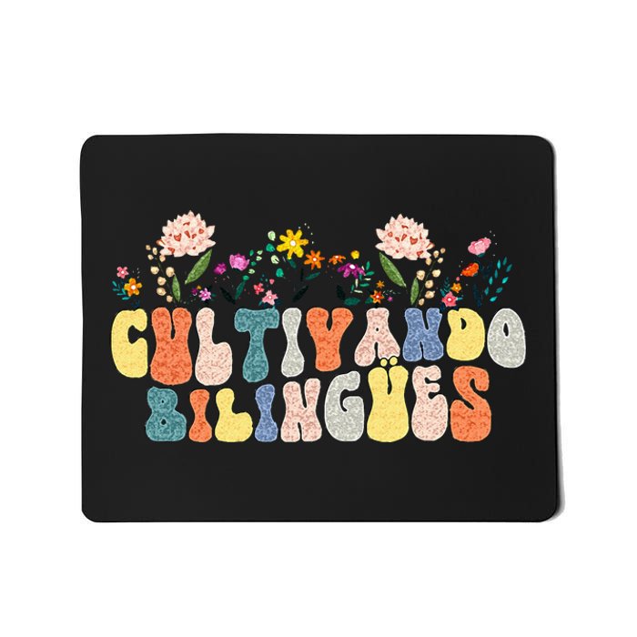 Cultivando Bilingues Best Spanish Teacher Dual Language Crew Mousepad