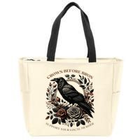 Crows Before Bros Support Your Local Murder Zip Tote Bag