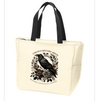 Crows Before Bros Support Your Local Murder Zip Tote Bag