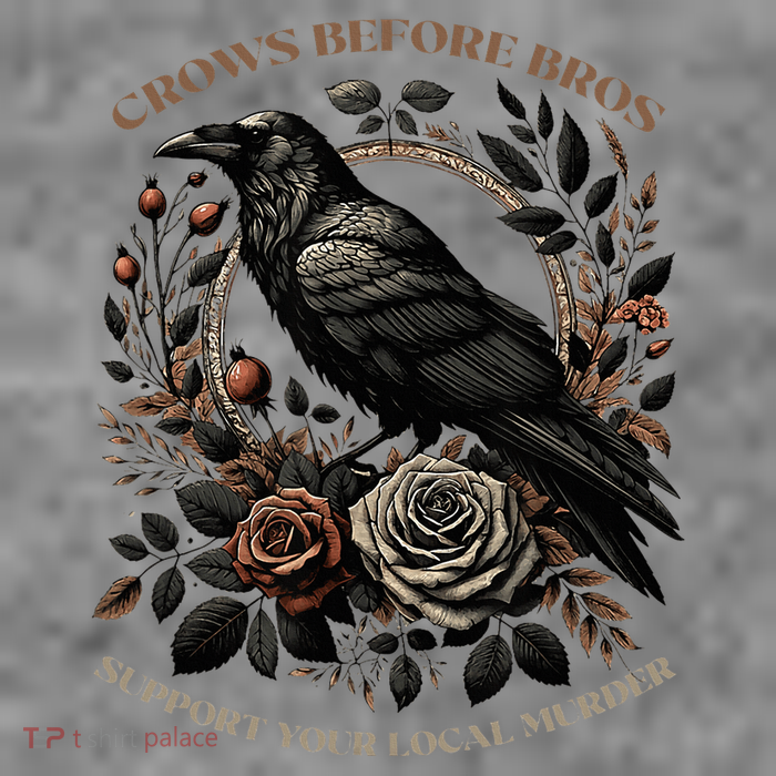 Crows Before Bros Support Your Local Murder Sustainable Beanie