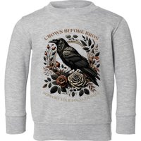 Crows Before Bros Support Your Local Murder Toddler Sweatshirt