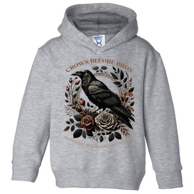 Crows Before Bros Support Your Local Murder Toddler Hoodie
