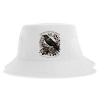 Crows Before Bros Support Your Local Murder Sustainable Bucket Hat