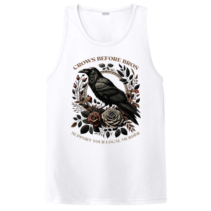 Crows Before Bros Support Your Local Murder PosiCharge Competitor Tank