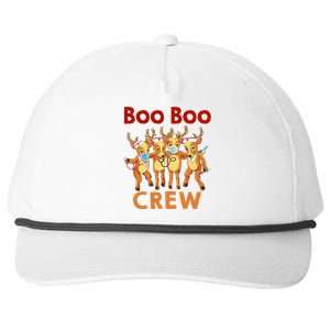 Christmas Boo Boo Crew Reindeer Nurse Gift Snapback Five-Panel Rope Hat