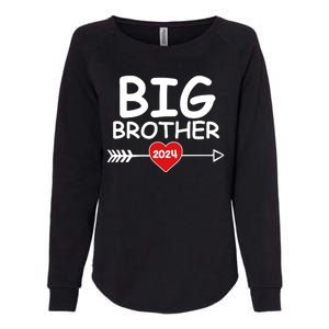 Cute Big Brother 2024 Arrow Heart Womens California Wash Sweatshirt