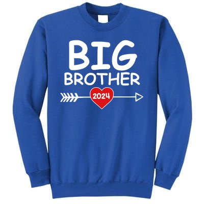 Cute Big Brother 2024 Arrow Heart Tall Sweatshirt