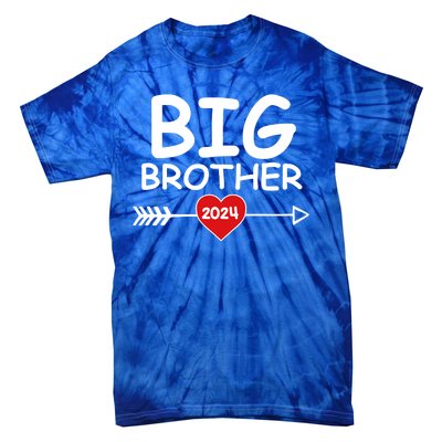 Cute Big Brother 2024 Arrow Heart Tie-Dye T-Shirt