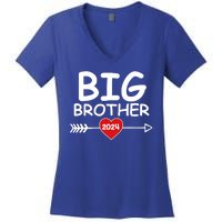 Cute Big Brother 2024 Arrow Heart Women's V-Neck T-Shirt