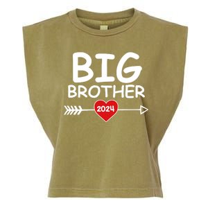 Cute Big Brother 2024 Arrow Heart Garment-Dyed Women's Muscle Tee