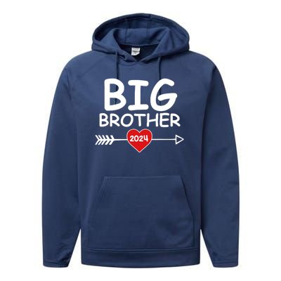 Cute Big Brother 2024 Arrow Heart Performance Fleece Hoodie