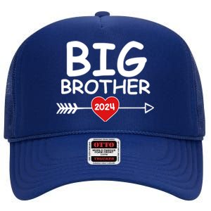 Cute Big Brother 2024 Arrow Heart High Crown Mesh Back Trucker Hat