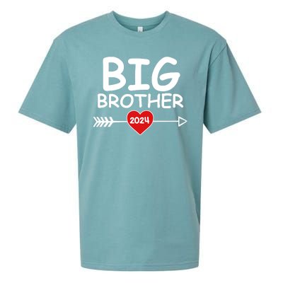 Cute Big Brother 2024 Arrow Heart Sueded Cloud Jersey T-Shirt