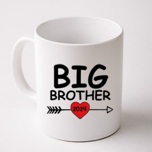 Cute Big Brother 2024 Arrow Heart Coffee Mug