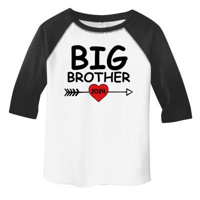 Cute Big Brother 2024 Arrow Heart Toddler Fine Jersey T-Shirt