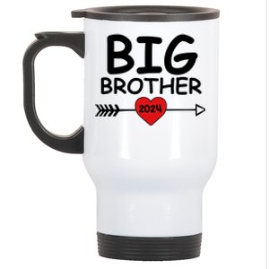 Cute Big Brother 2024 Arrow Heart Stainless Steel Travel Mug