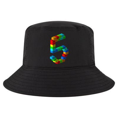 Cute Block Building 5th Birthday Gift 5 Years Old Cool Comfort Performance Bucket Hat