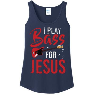 Christian Bassist Bass Player Jesus Bass Guitar Ladies Essential Tank