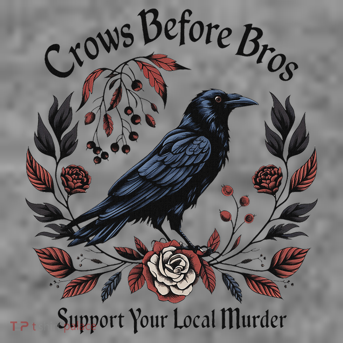 Crows Before Bros Support Your Local Murder 7-Panel Snapback Hat