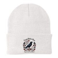 Crows Before Bros Support Your Local Murder Knit Cap Winter Beanie
