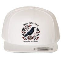Crows Before Bros Support Your Local Murder Wool Snapback Cap