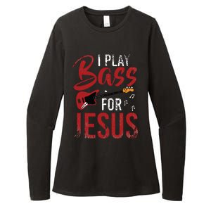 Christian Bassist Bass Player Jesus Bass Guitar Womens CVC Long Sleeve Shirt