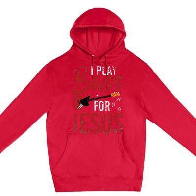 Christian Bassist Bass Player Jesus Bass Guitar Premium Pullover Hoodie